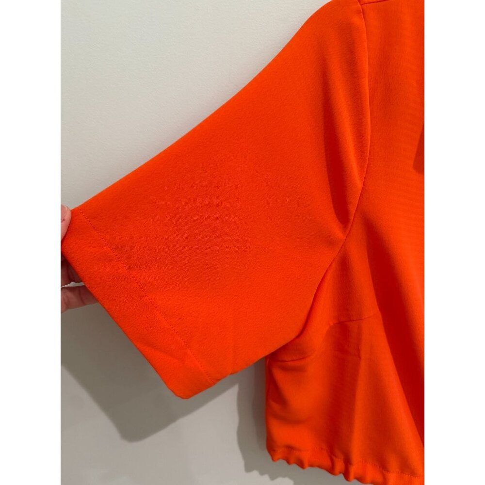 Lulus Drawstring Waist Cropped Button-Up, size me… - image 8